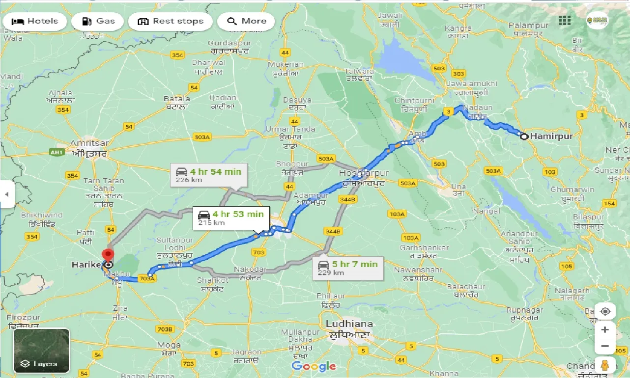 hamirpur-to-harike-taxi
