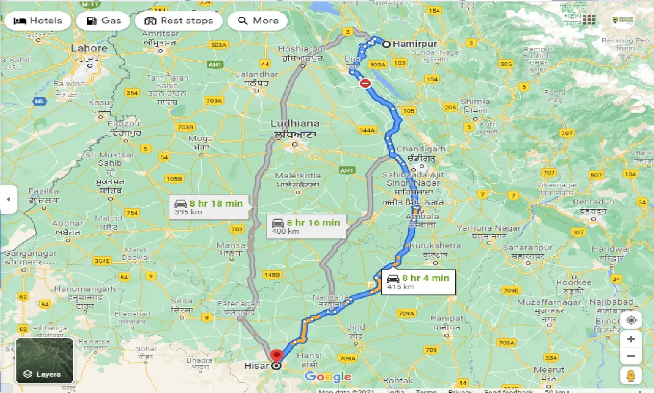 hamirpur-to-hisar-taxi
