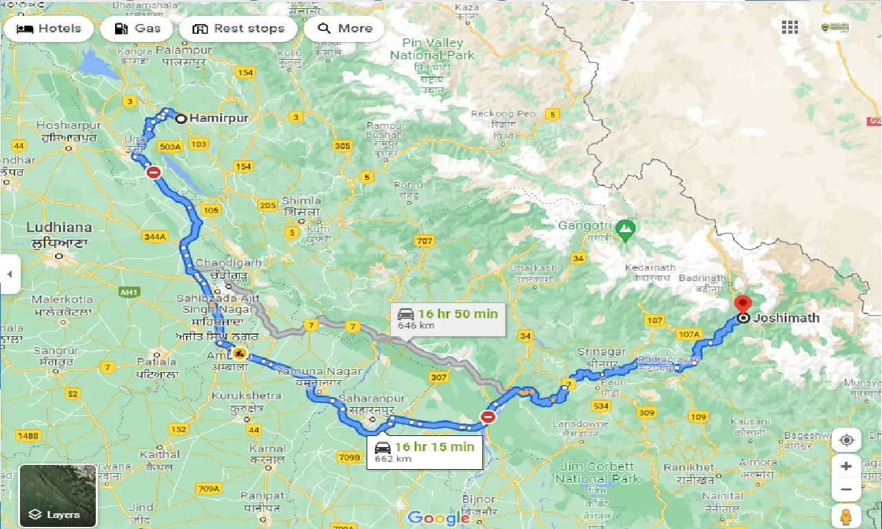hamirpur-to-joshimath-taxi
