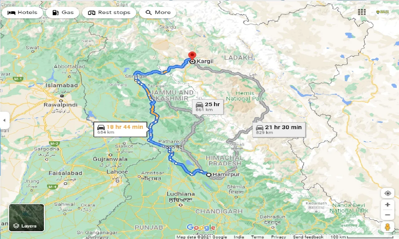 hamirpur-to-kargil-taxi