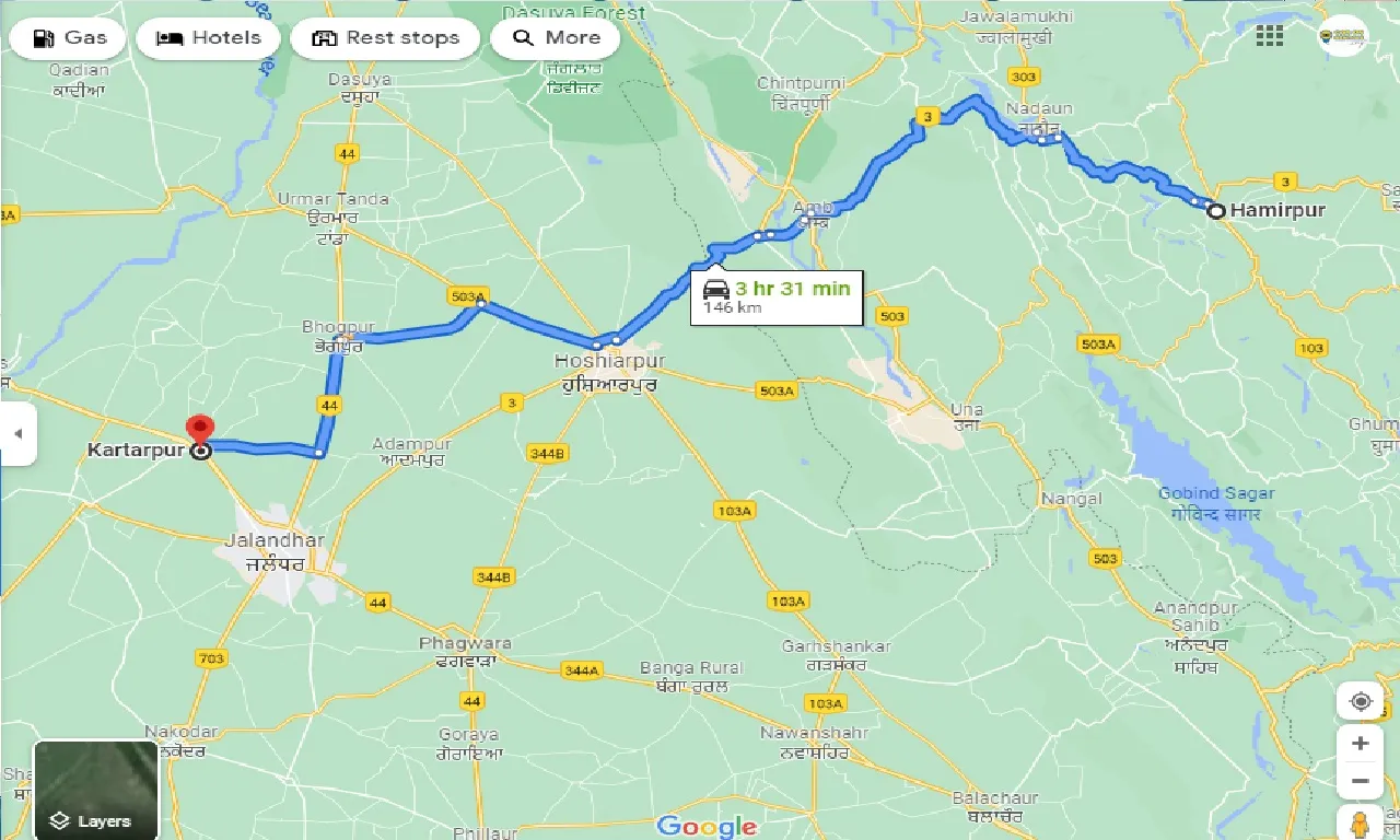hamirpur-to-kartarpur-taxi