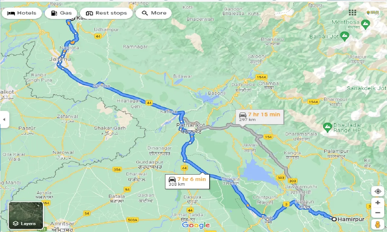 hamirpur-to-katra-taxi