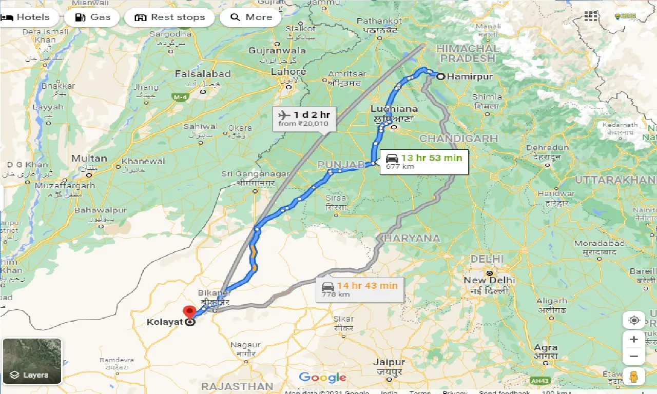 hamirpur-to-kolayat-one-way