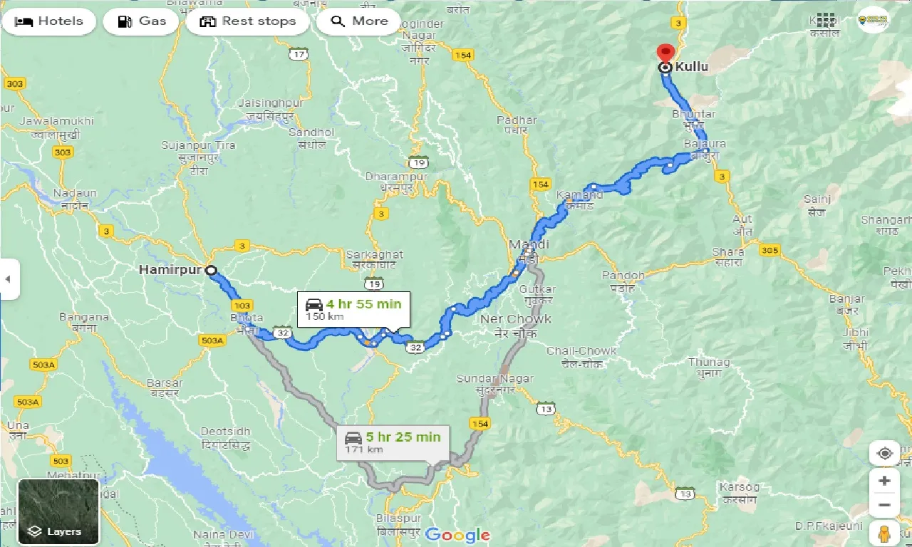 hamirpur-to-kullu-taxi