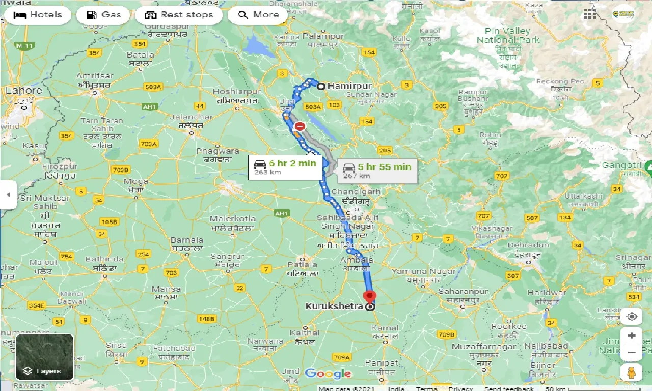 hamirpur-to-kurukshetra-taxi