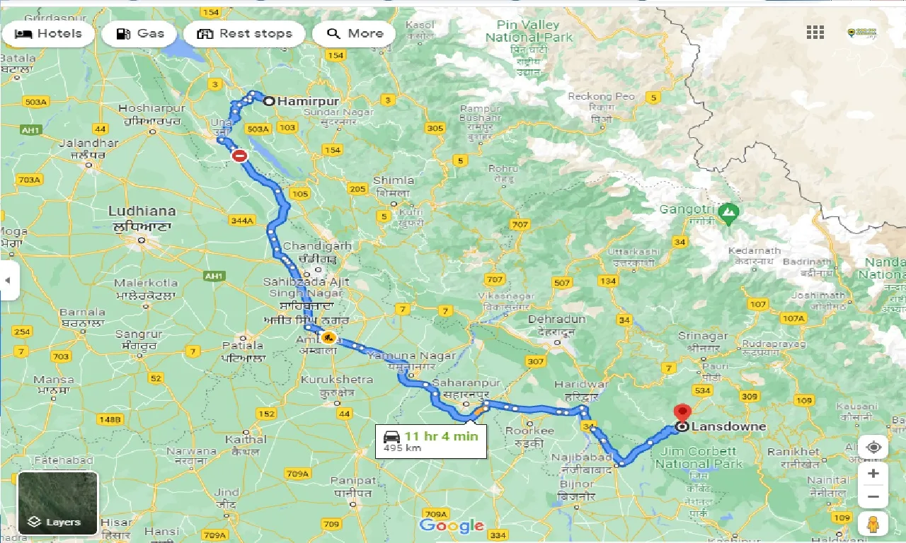 hamirpur-to-lansdowne-taxi
