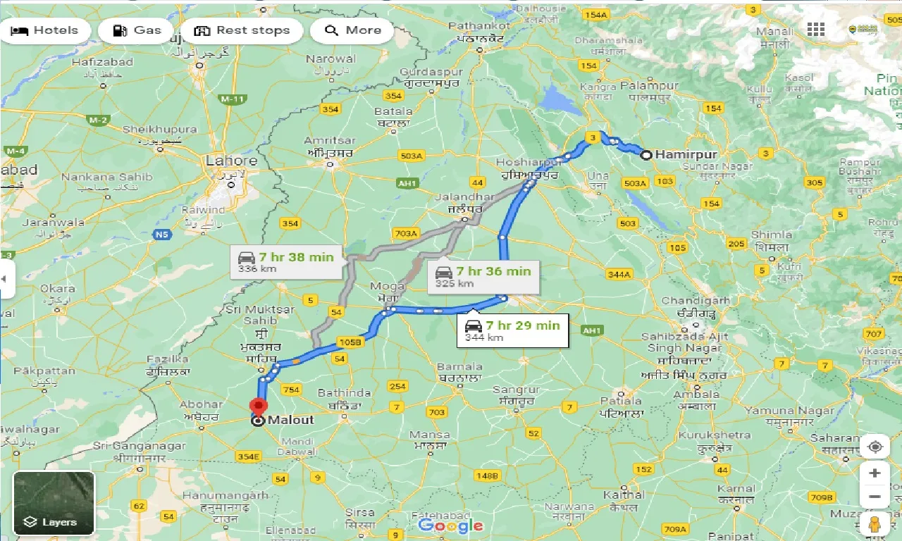 hamirpur-to-malout-one-way