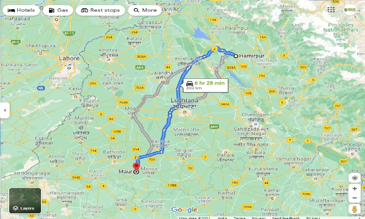 hamirpur-to-maur-taxi