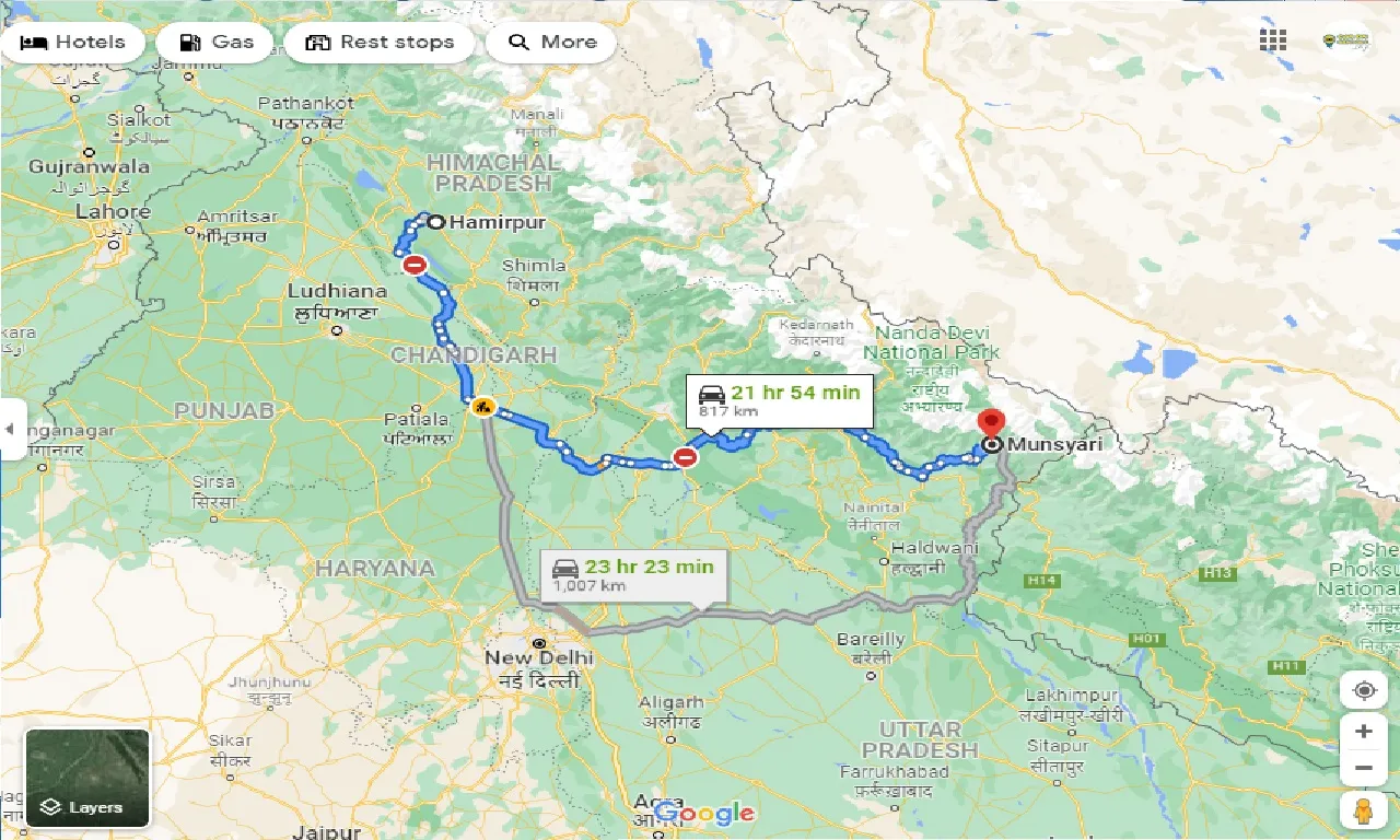 hamirpur-to-munsyari-taxi