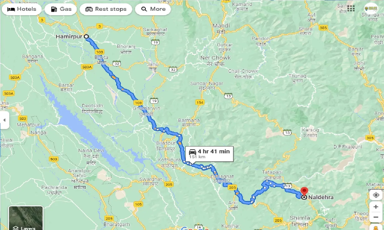 hamirpur-to-naldehra-taxi