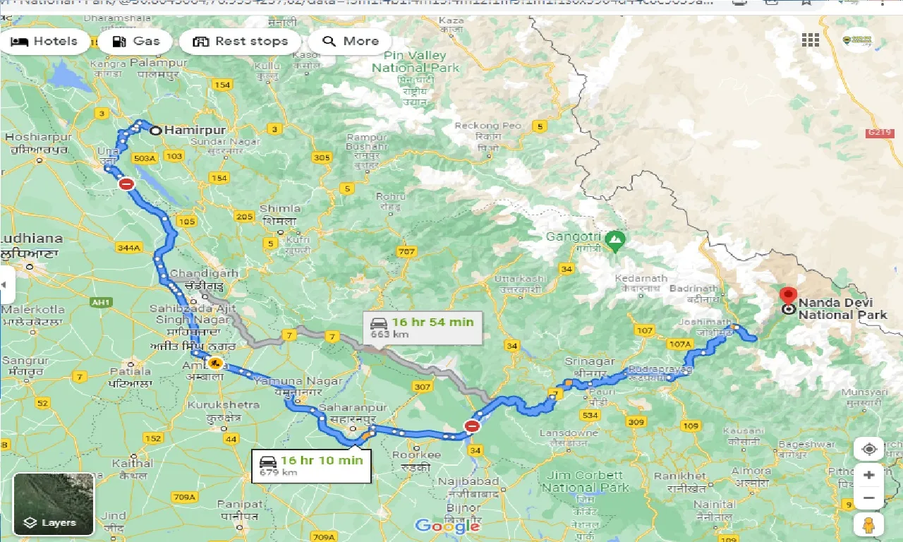 hamirpur-to-nanda-devi-national-park-taxi
