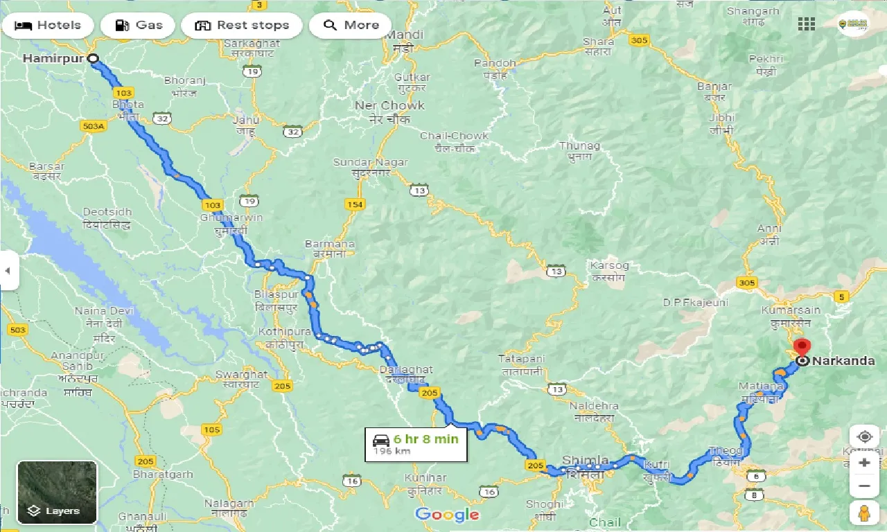 hamirpur-to-narkanda-taxi