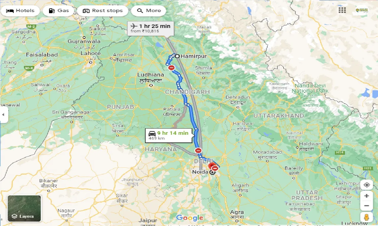 hamirpur-to-noida-taxi