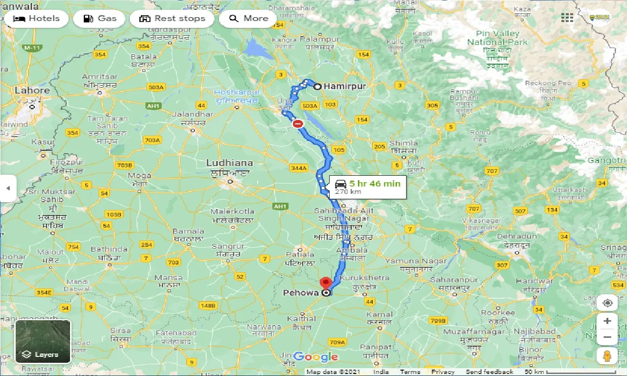 hamirpur-to-pehowa-taxi