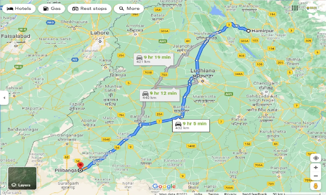 hamirpur-to-pilibanga-one-way