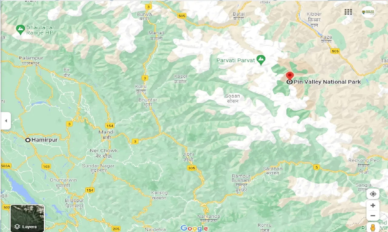 hamirpur-to-pin-valle-national-park-one-way