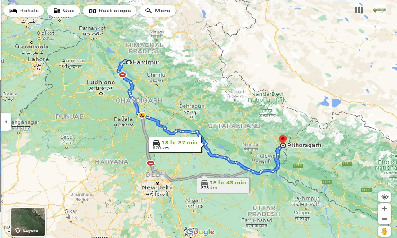 hamirpur-to-pithoragarh-taxi