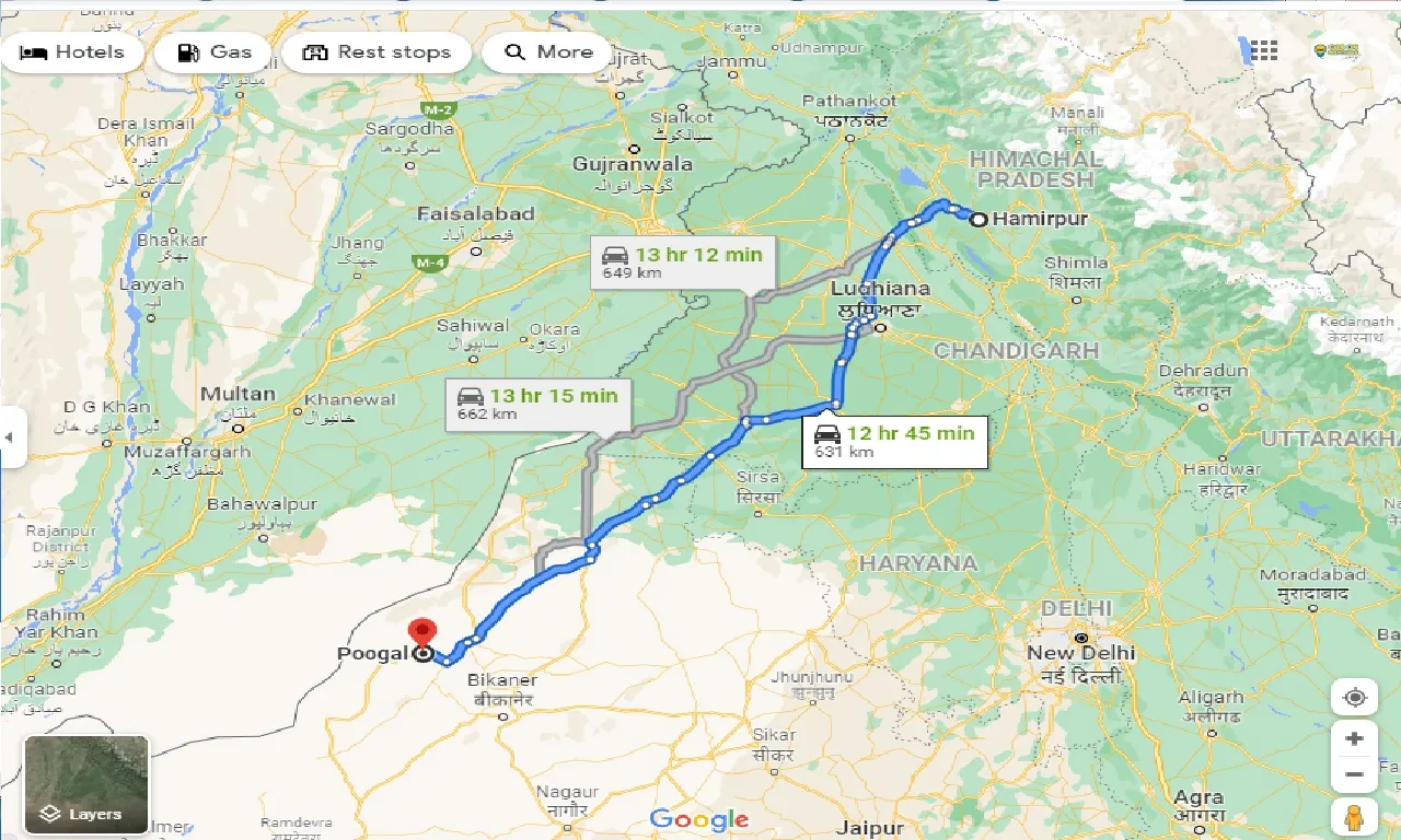 hamirpur-to-poogal-one-way