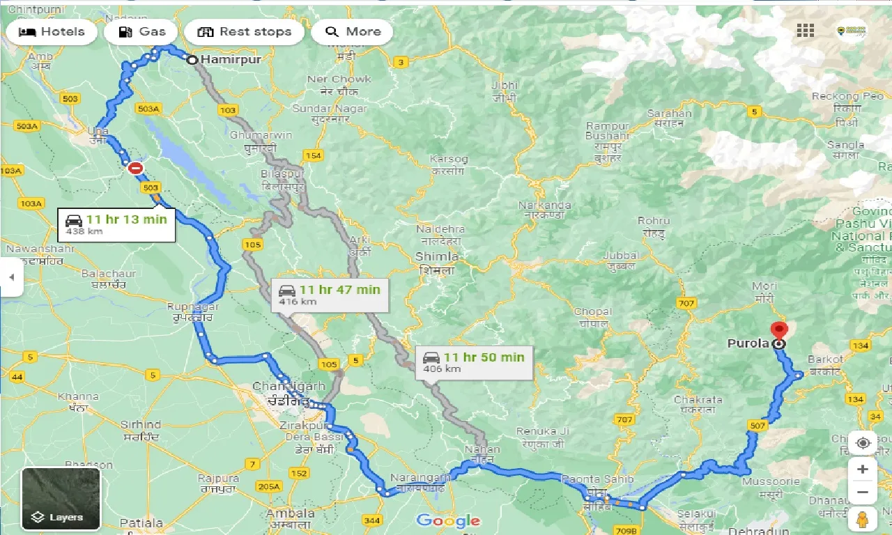 hamirpur-to-purola-one-way