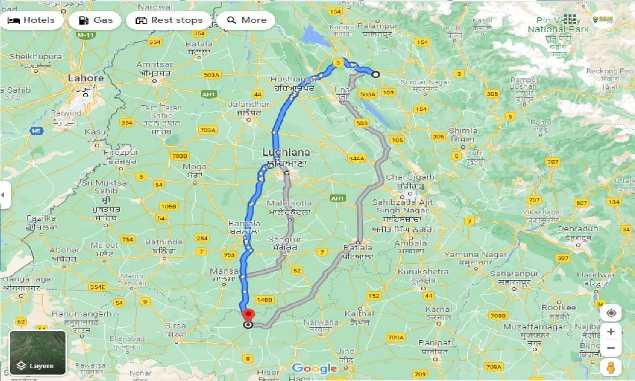 hamirpur-to-ratia-taxi