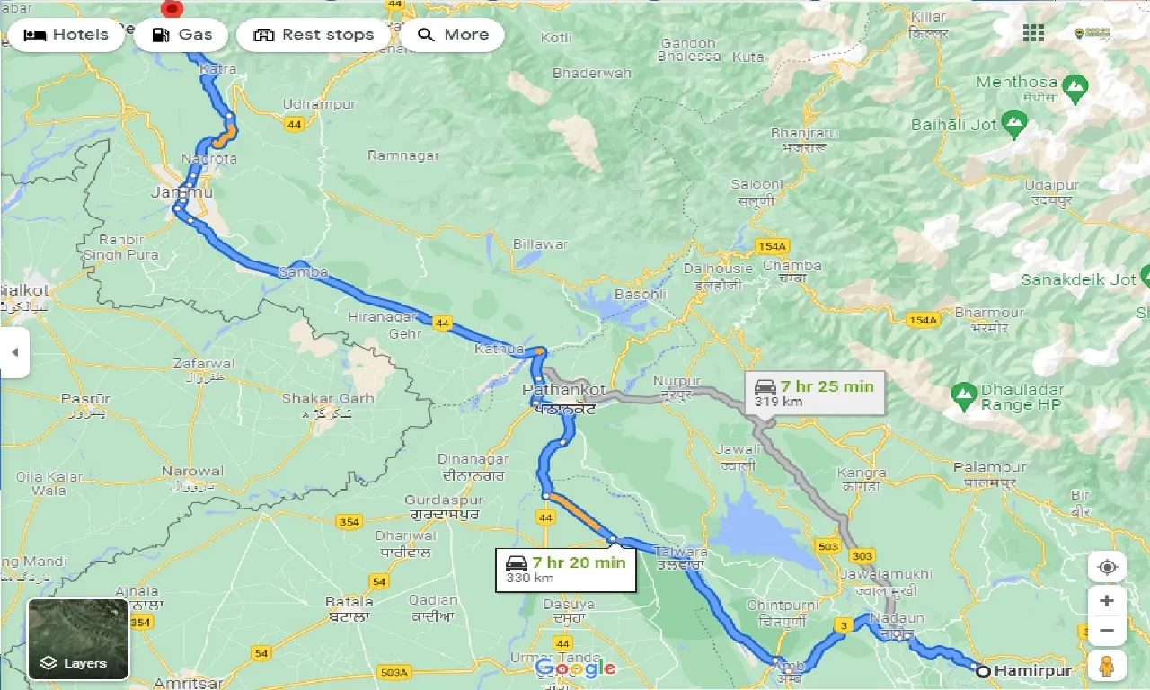 hamirpur-to-reasi-taxi