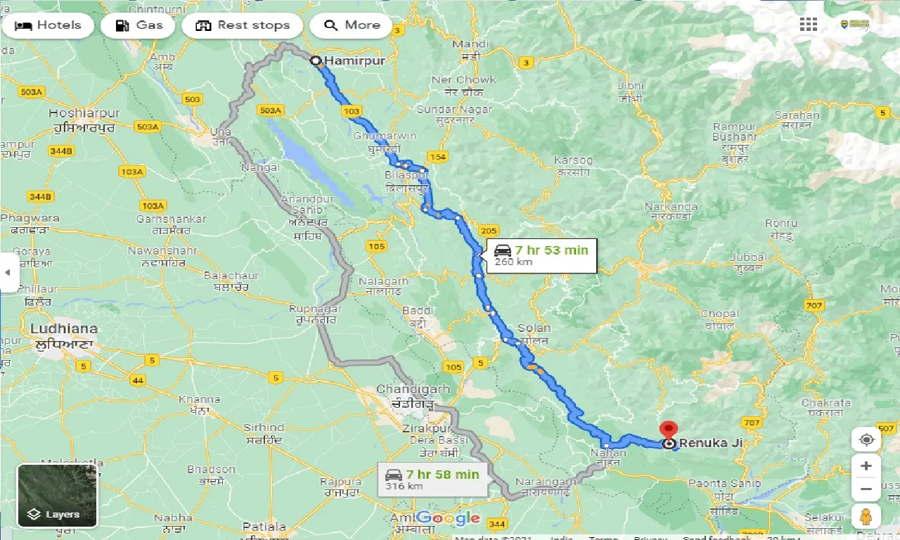hamirpur-to-renuka-ji-taxi