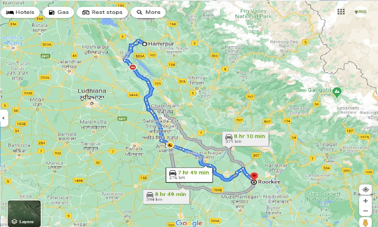 hamirpur-to-roorkee-one-way