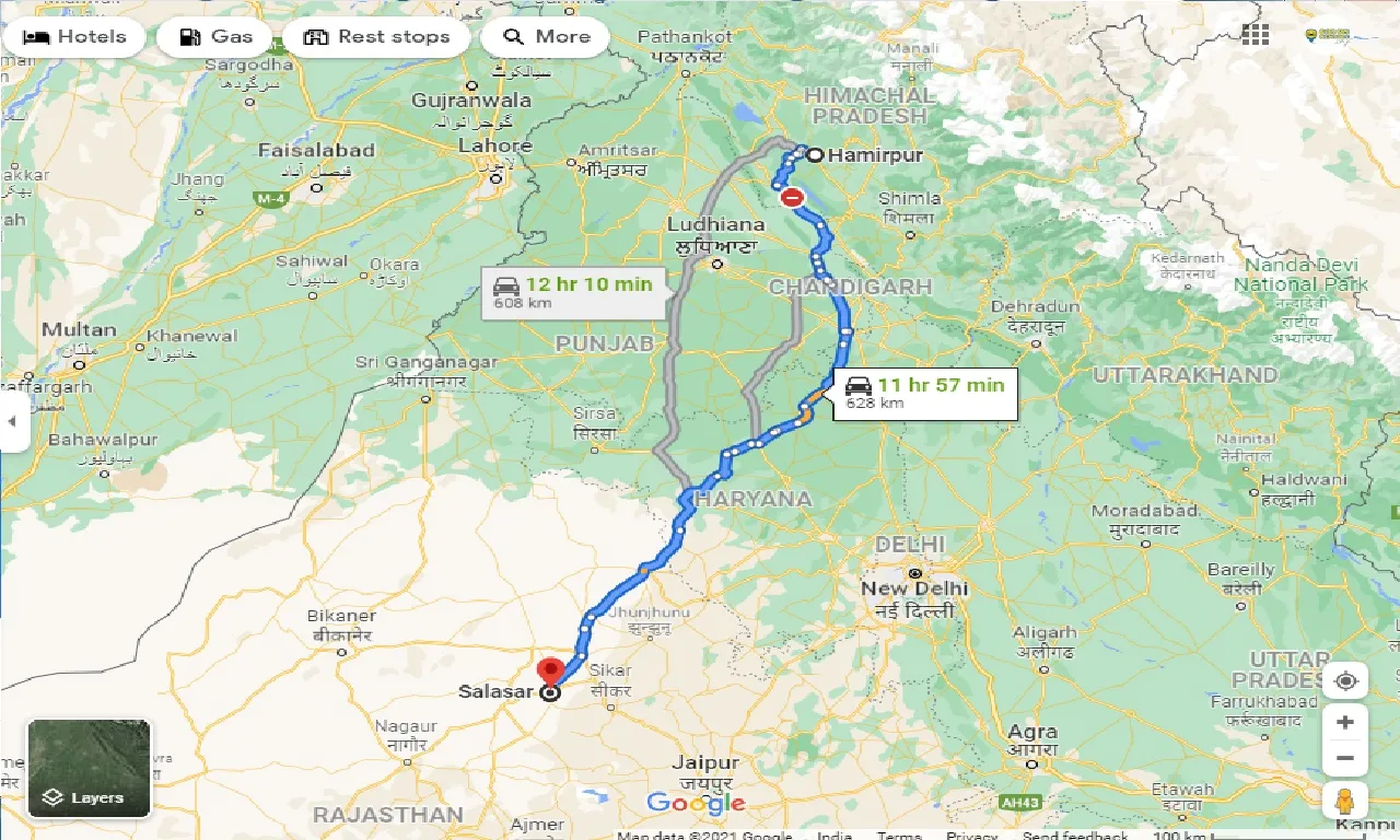 hamirpur-to-salasar-one-way