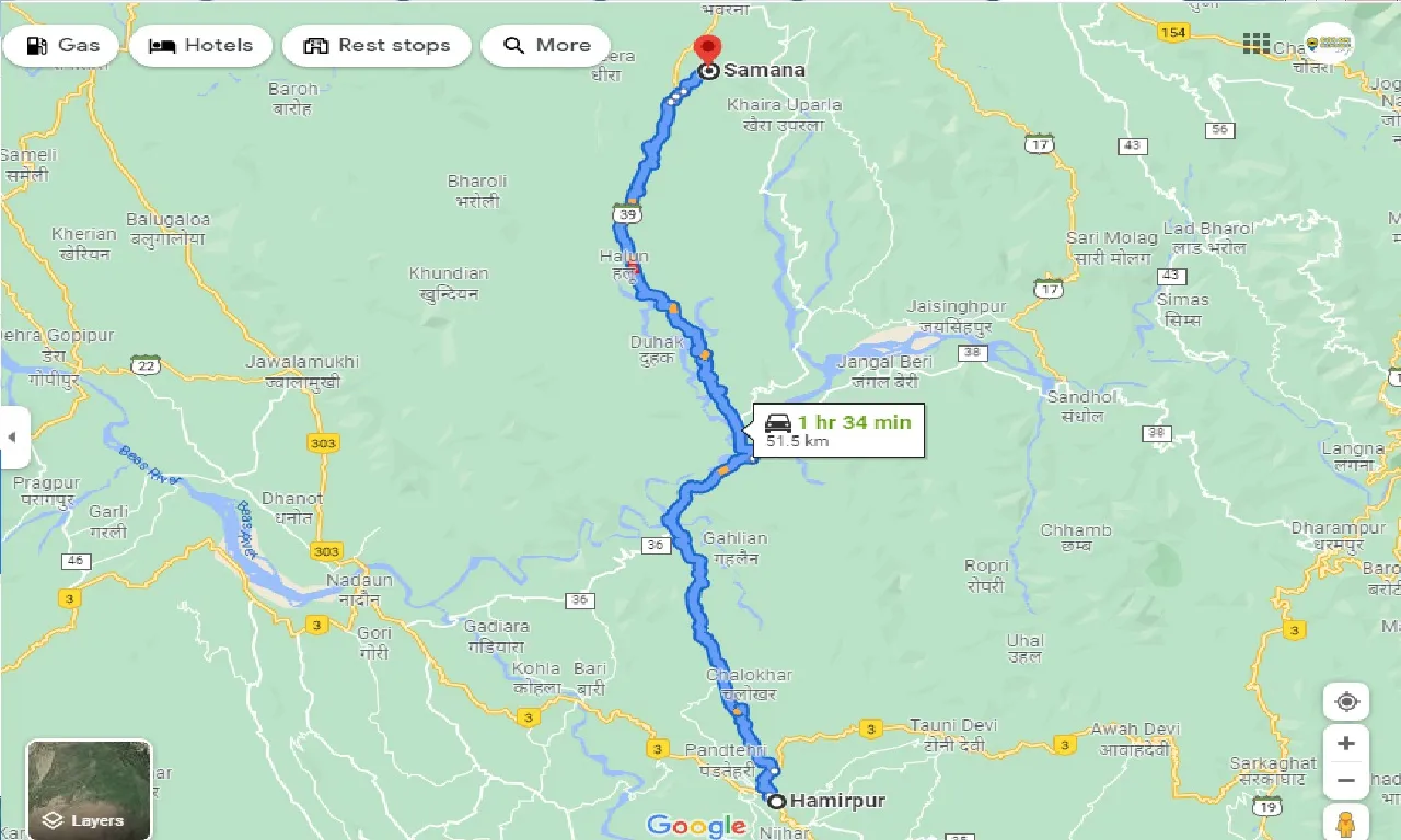 hamirpur-to-samana-taxi