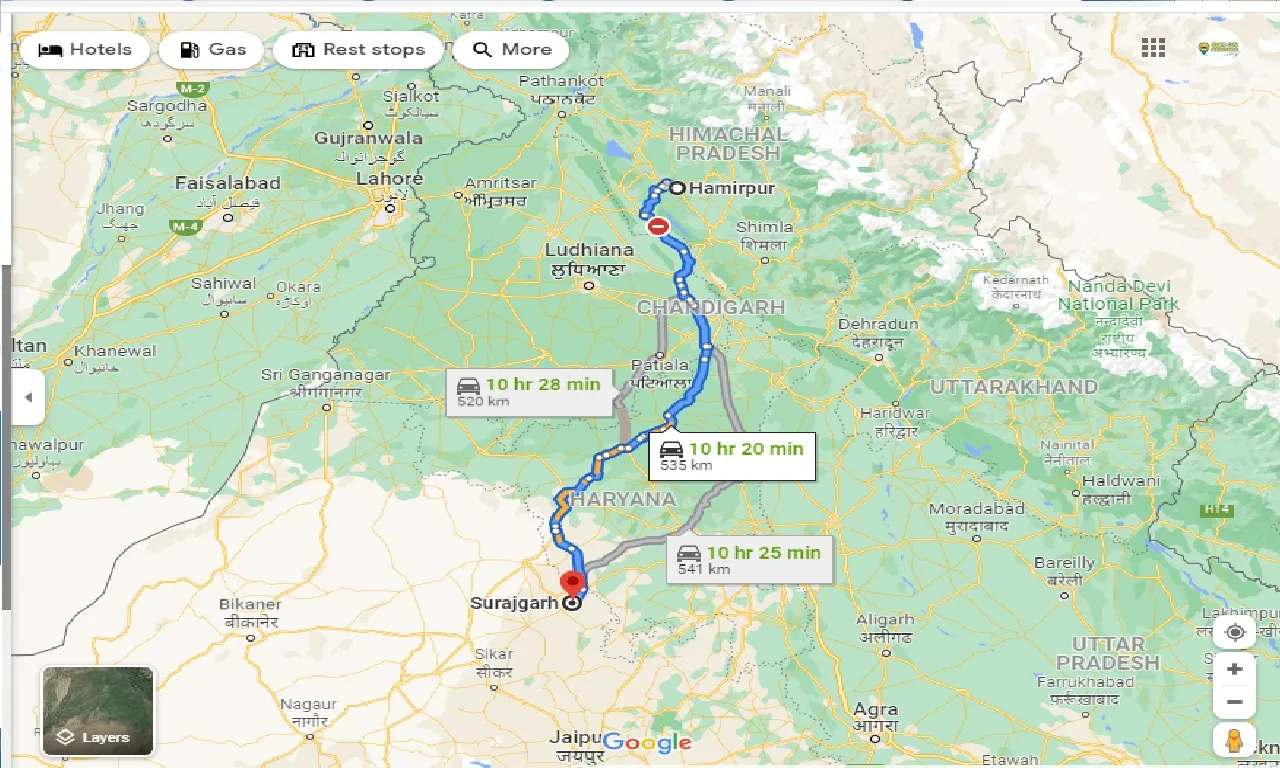 hamirpur-to-surajgarh-taxi