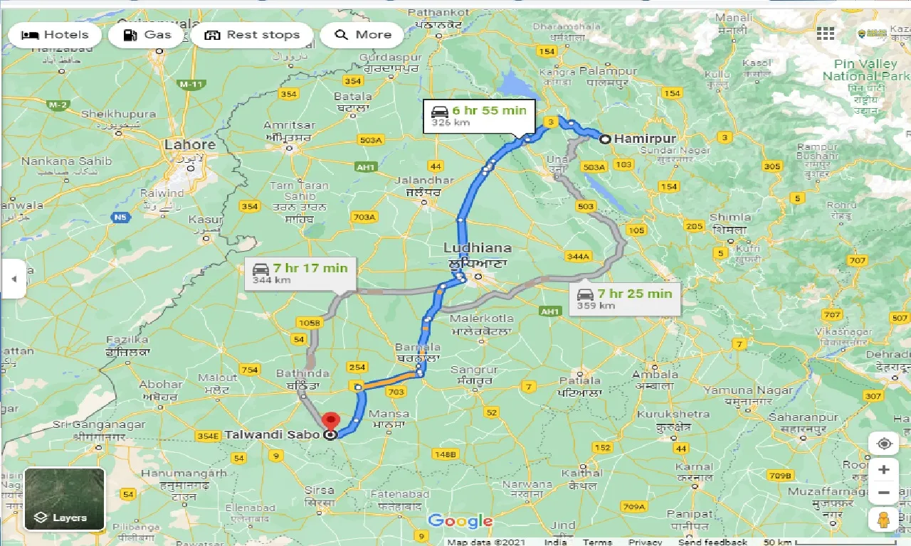 hamirpur-to-talwandi-sabo-taxi