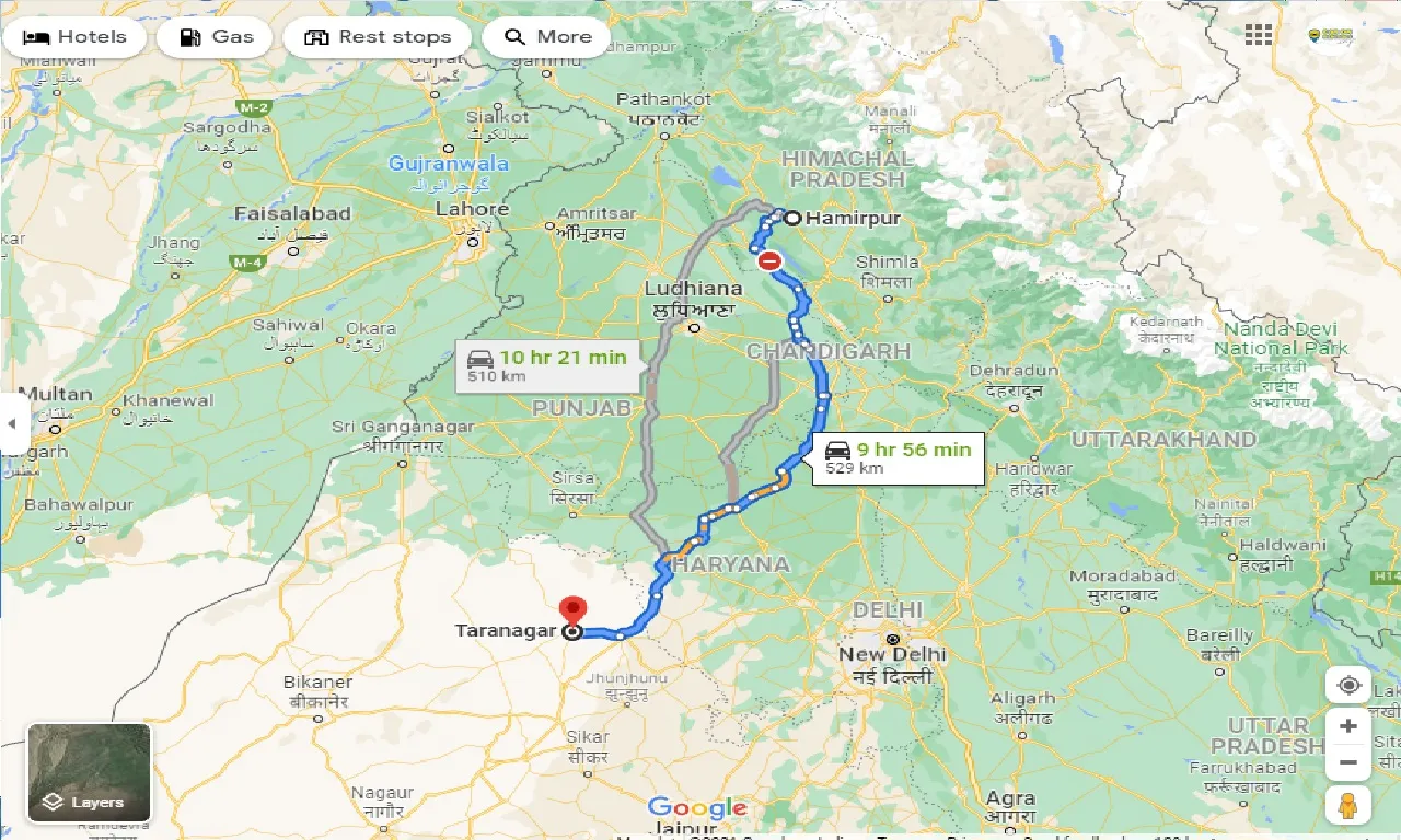 hamirpur-to-taranagar-taxi