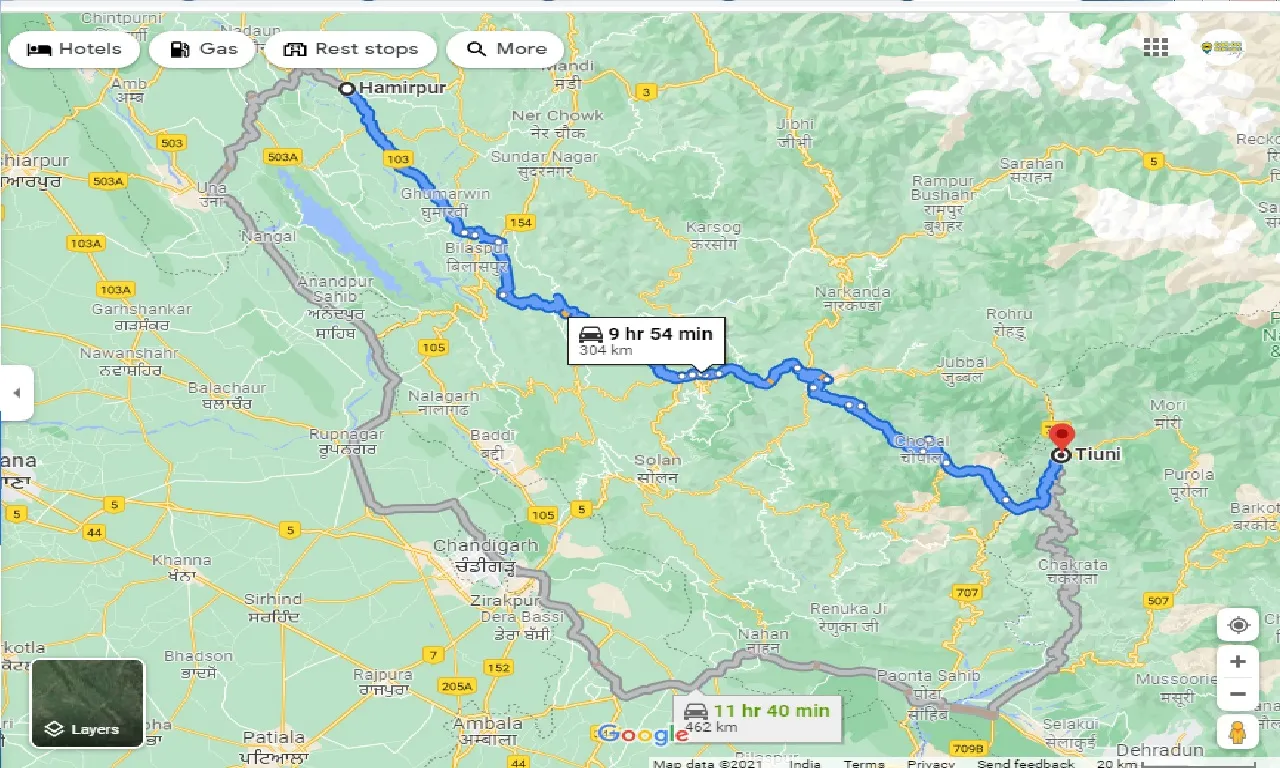 hamirpur-to-tiuni-taxi