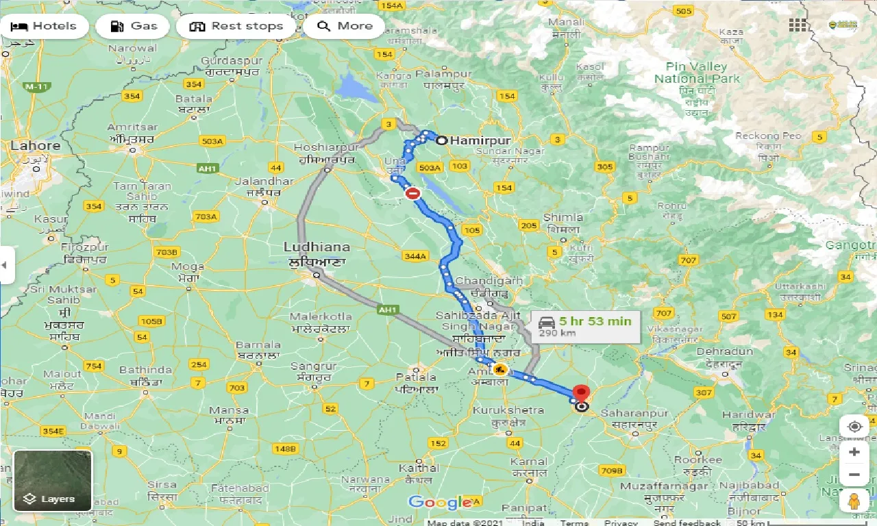 hamirpur-to-yamuna-nagar-taxi