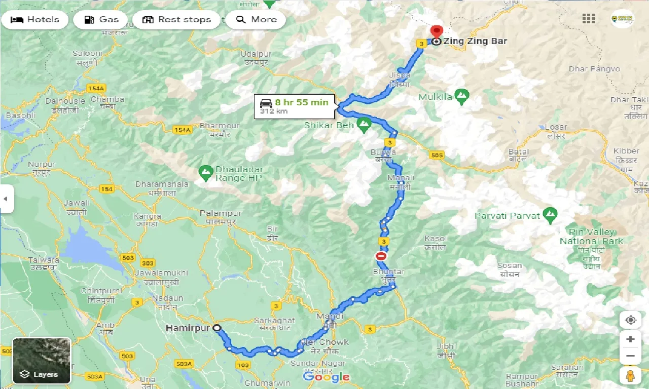 hamirpur-to-zing-zing-bar-one-way