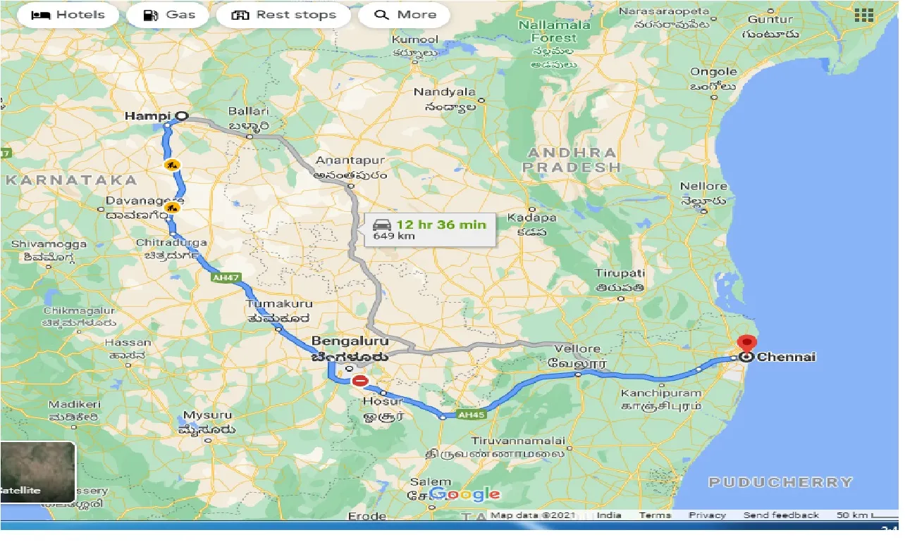 hampi-to-chennai-one-way