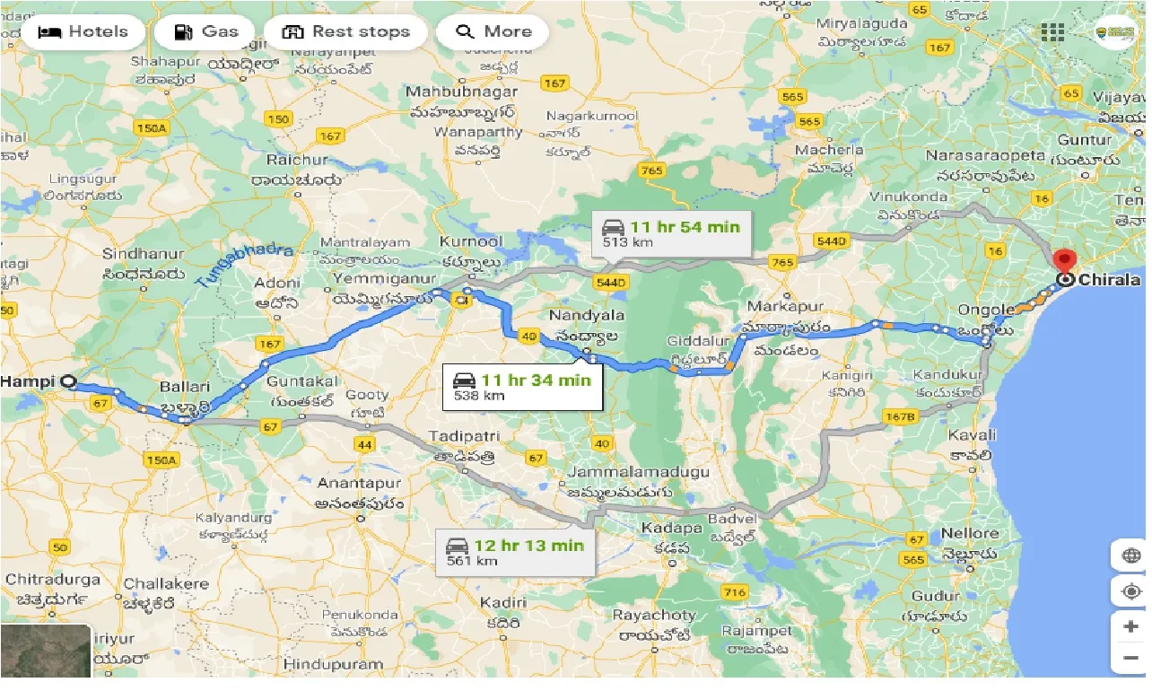 hampi-to-chirala-one-way