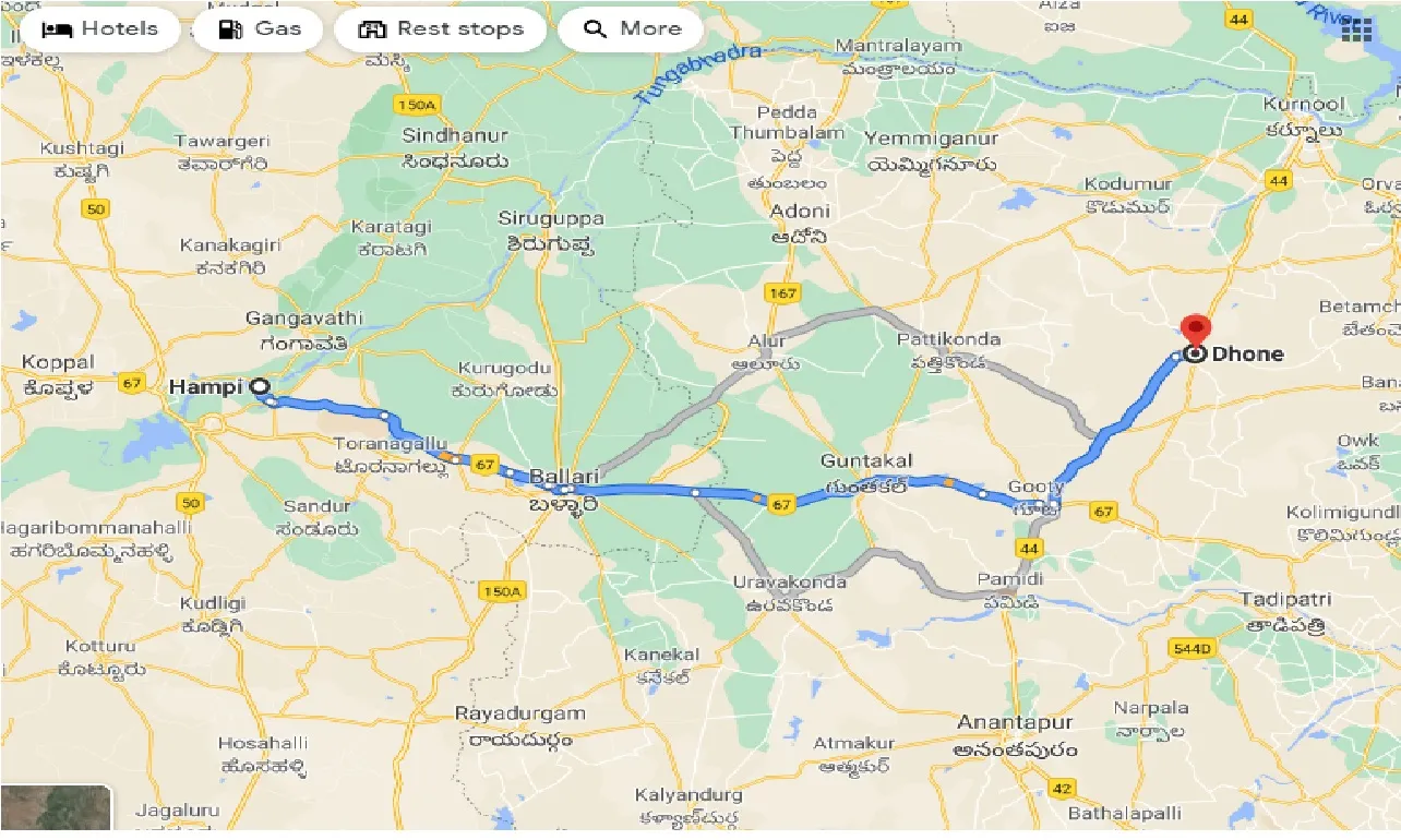 hampi-to-dhone-one-way