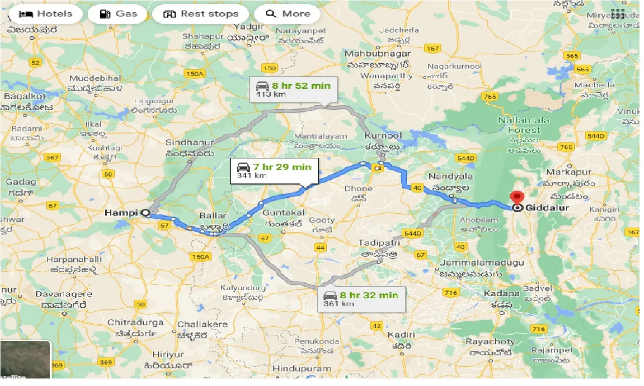 hampi-to-giddalur-one-way