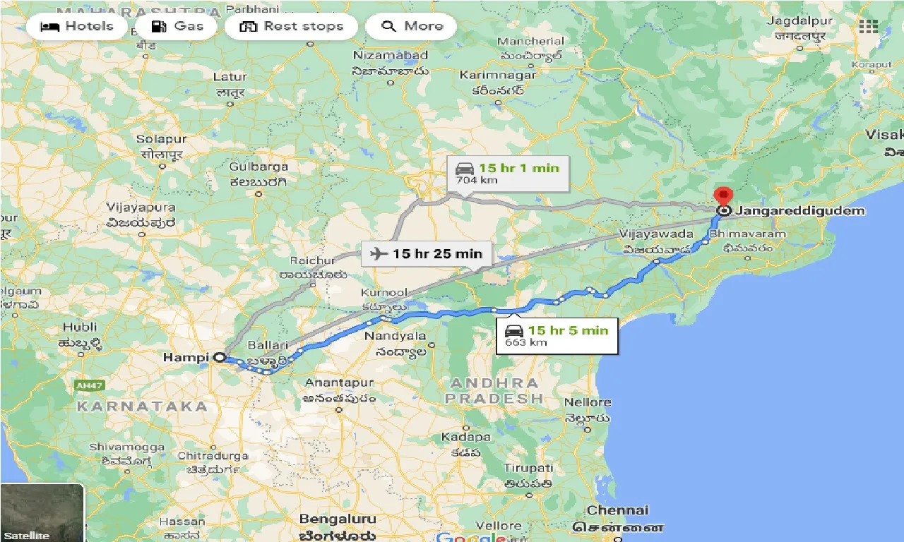 hampi-to-jangareddigudem-one-way