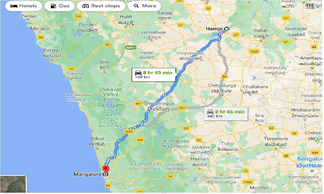 hampi-to-mangalore-one-way