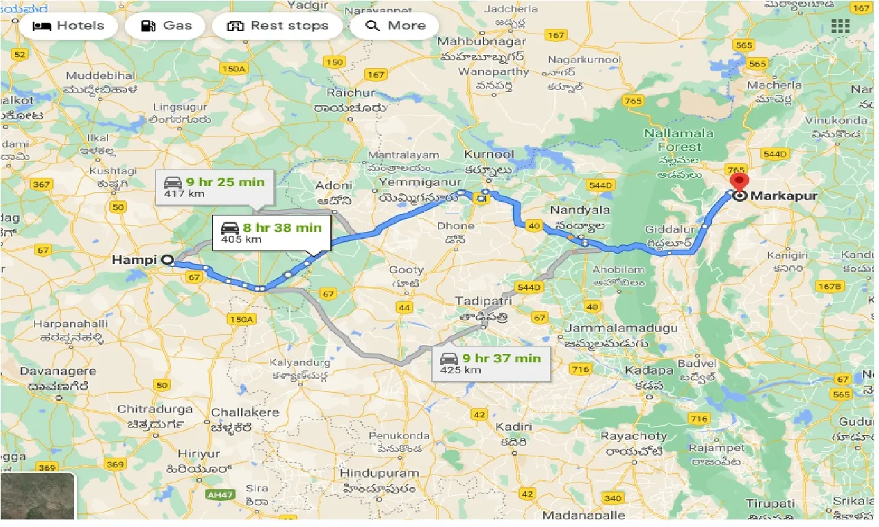 hampi-to-markapur-one-way