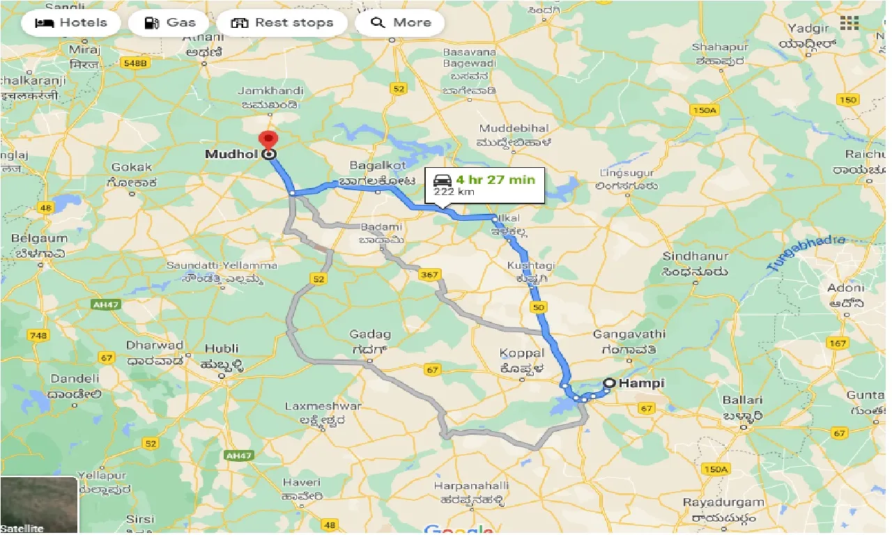 hampi-to-mudhol-one-way