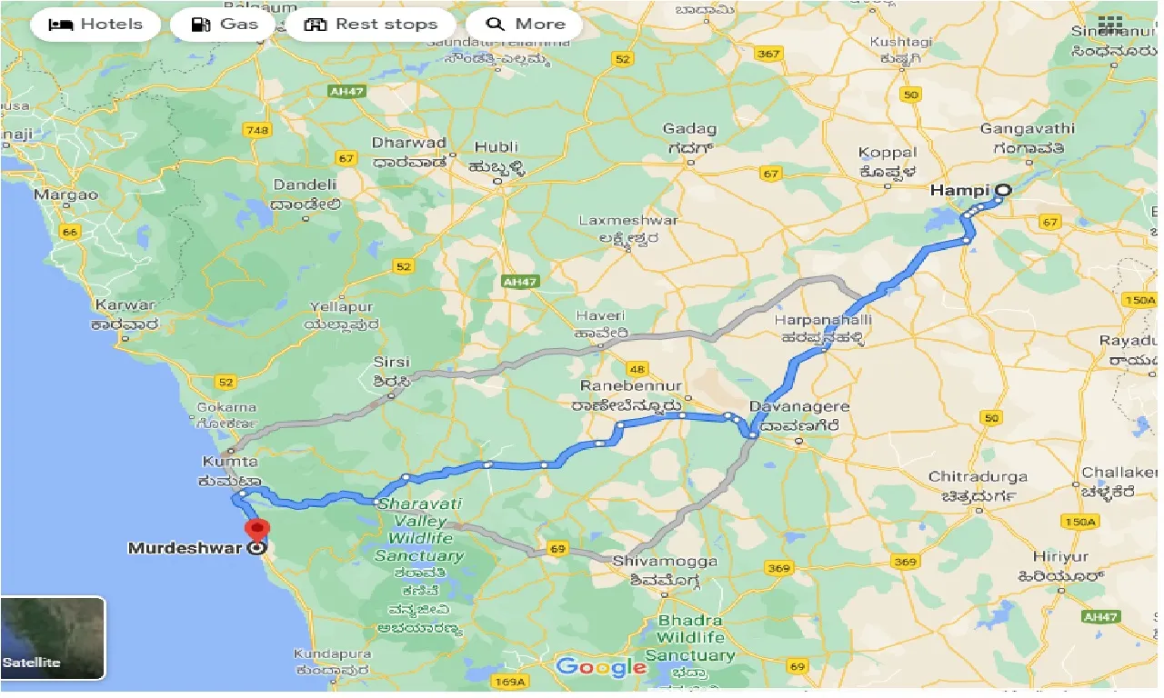 hampi-to-murdeshwar-one-way