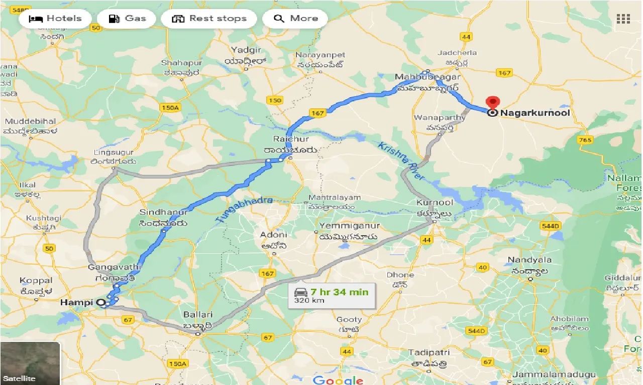 hampi-to-nagarkurnool-one-way