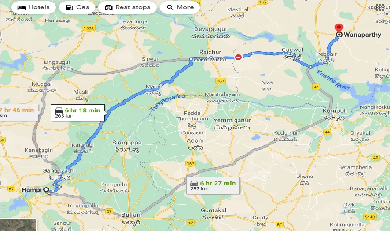 hampi-to-wanaparthy-one-way