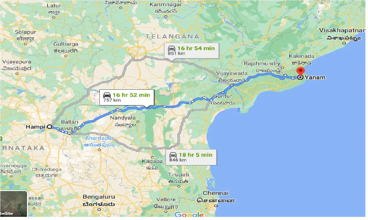 hampi-to-yanam-one-way
