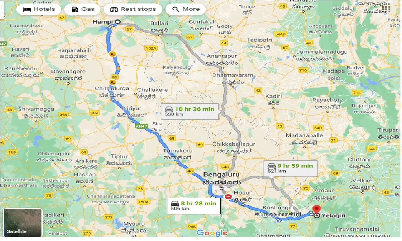 hampi-to-yelagiri-taxi