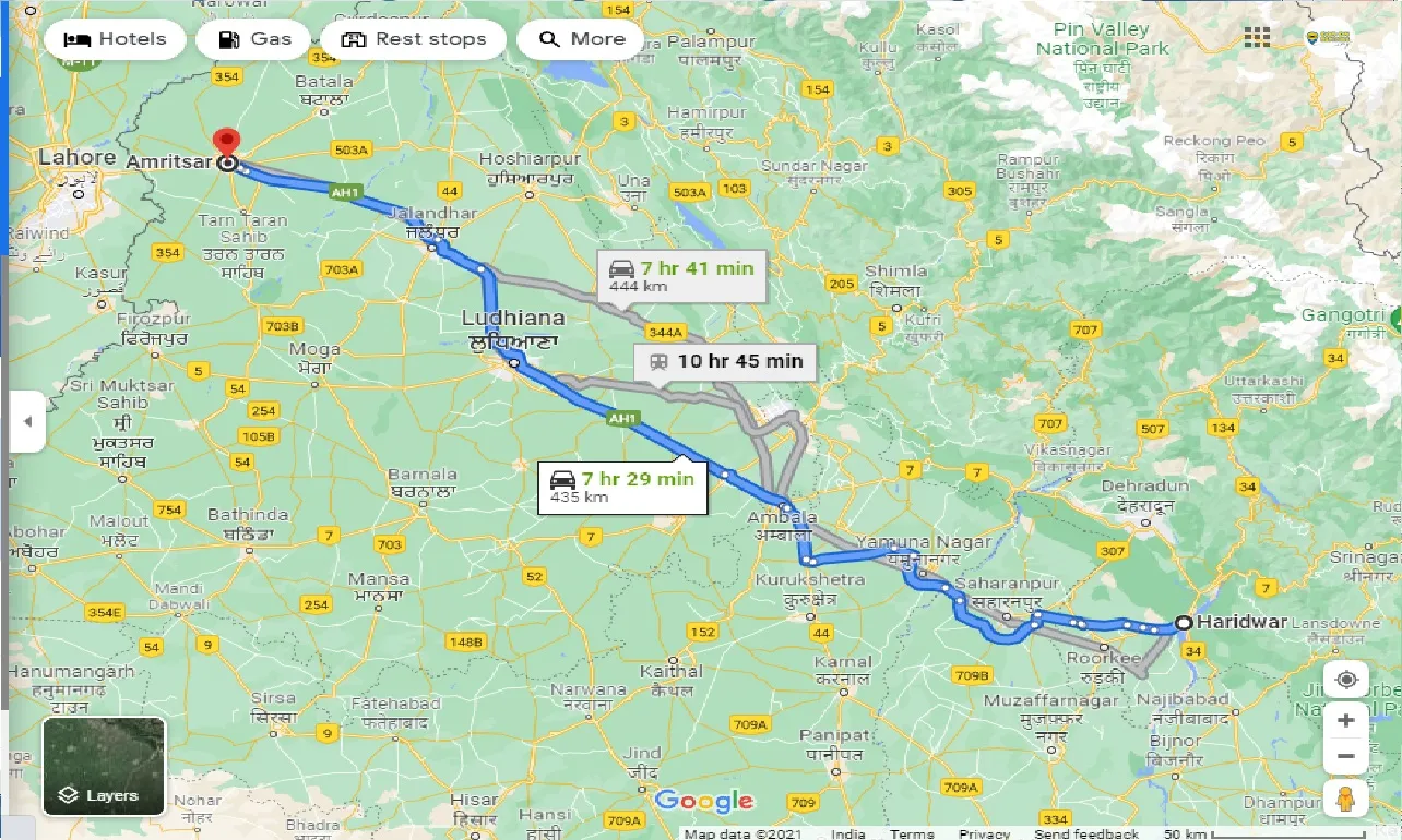 haridwar-to-amritsar-one-way