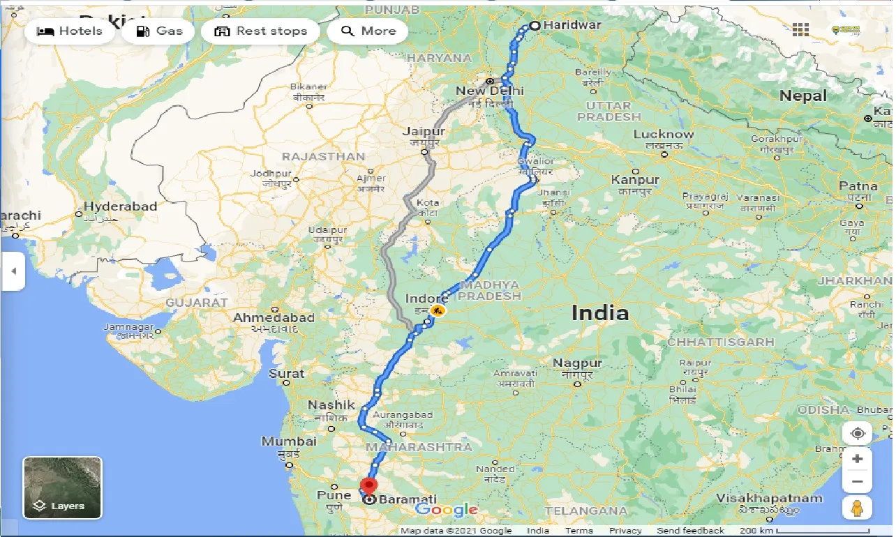 haridwar-to-baramati-one-way